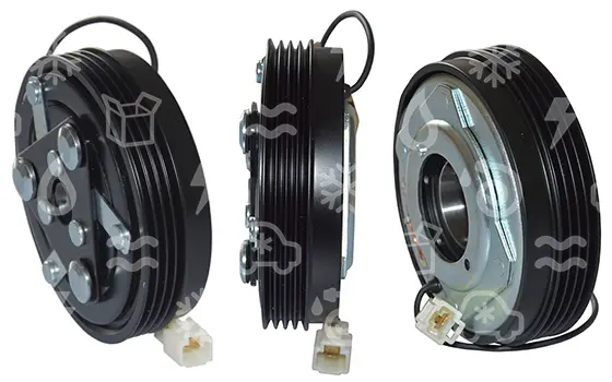 spojka pro kompresor MATSUSHITA, 110mm, 12V, poly V4, 32x47x18mm